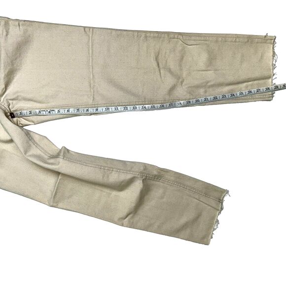 NWT J.Crew Mid-Rise Classic Straight 90's Jeans Natural Ecru Beige Women Tall 25 - Picture 6 of 9